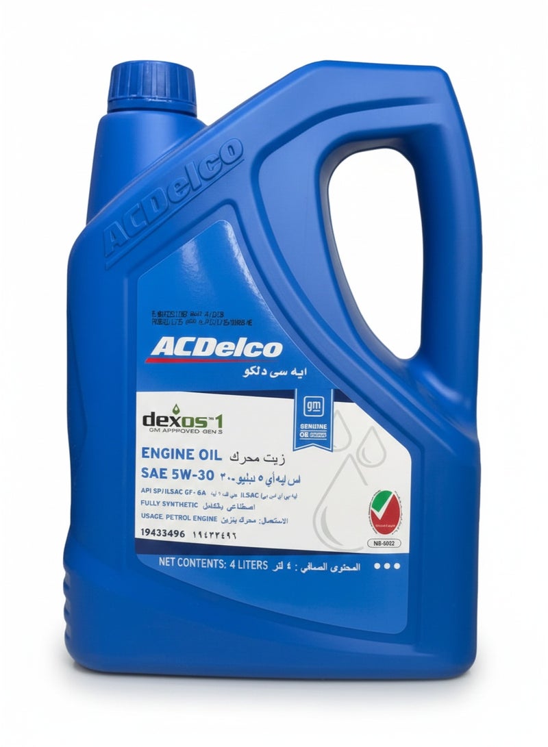 ACDelco dexos1 Gen 3 Full Synthetic 5W-30 Engine Oil - 4 Liters